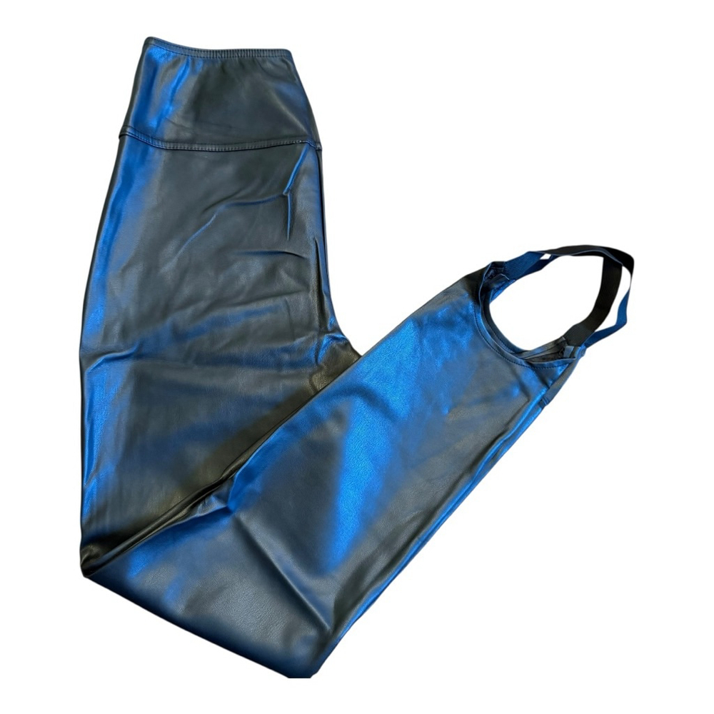 WeWoreWhat Vegan Leather Stirrup Leggings Black Size S NWT - Picture 8 of 16